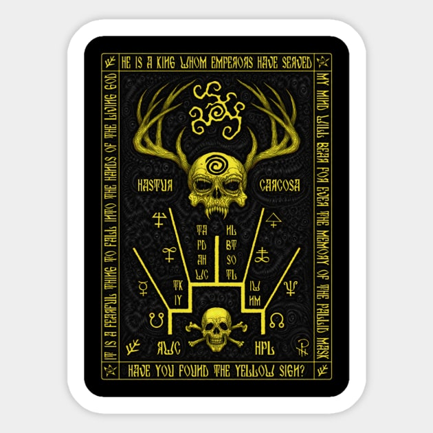 Hastur Schema - Azhmodai 2021 Sticker by azhmodai